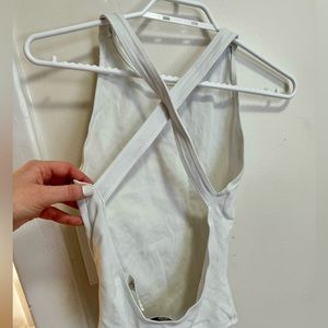 White Wilfred Open back Bodysuit